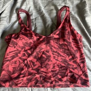 lululemon Align tank top size 8 red floral